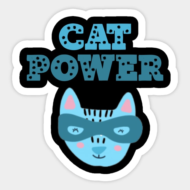 Cat Power Sticker by UnderDesign